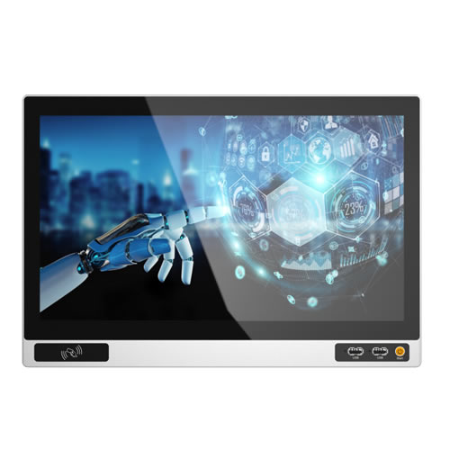 YPC‑QD 27 Inch Front I/O Touch All‑in‑One PC, Full‑metal Fanless Large‑screen Visualization HMI